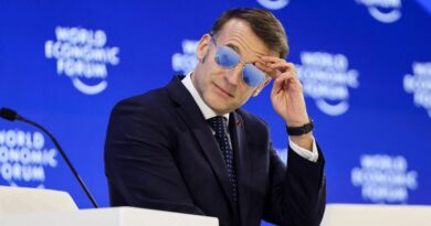 Macron’s Shades at Davos Sent Tiny Italian Sunglasses Stock Soaring